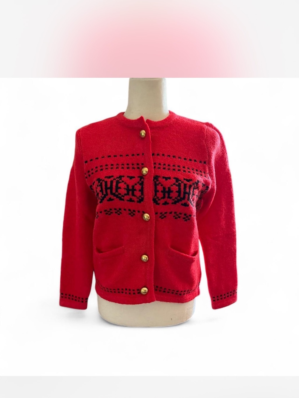 Free Assembly XS Red Cardigan- NWT